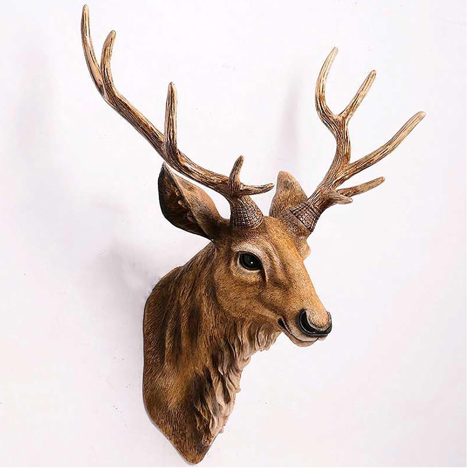 Amazon.com: KAXLDHH Resin Deer Head Wall Decor Faux Deer Antlers